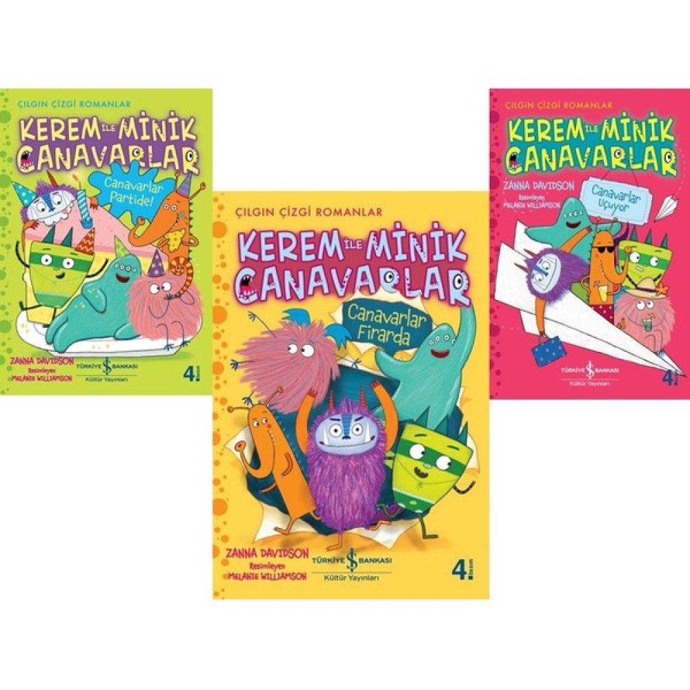 Kerem İle Minik Canavarlar Çizgi Roman 3 Kitap Set Çizgi Roman Fiyatı