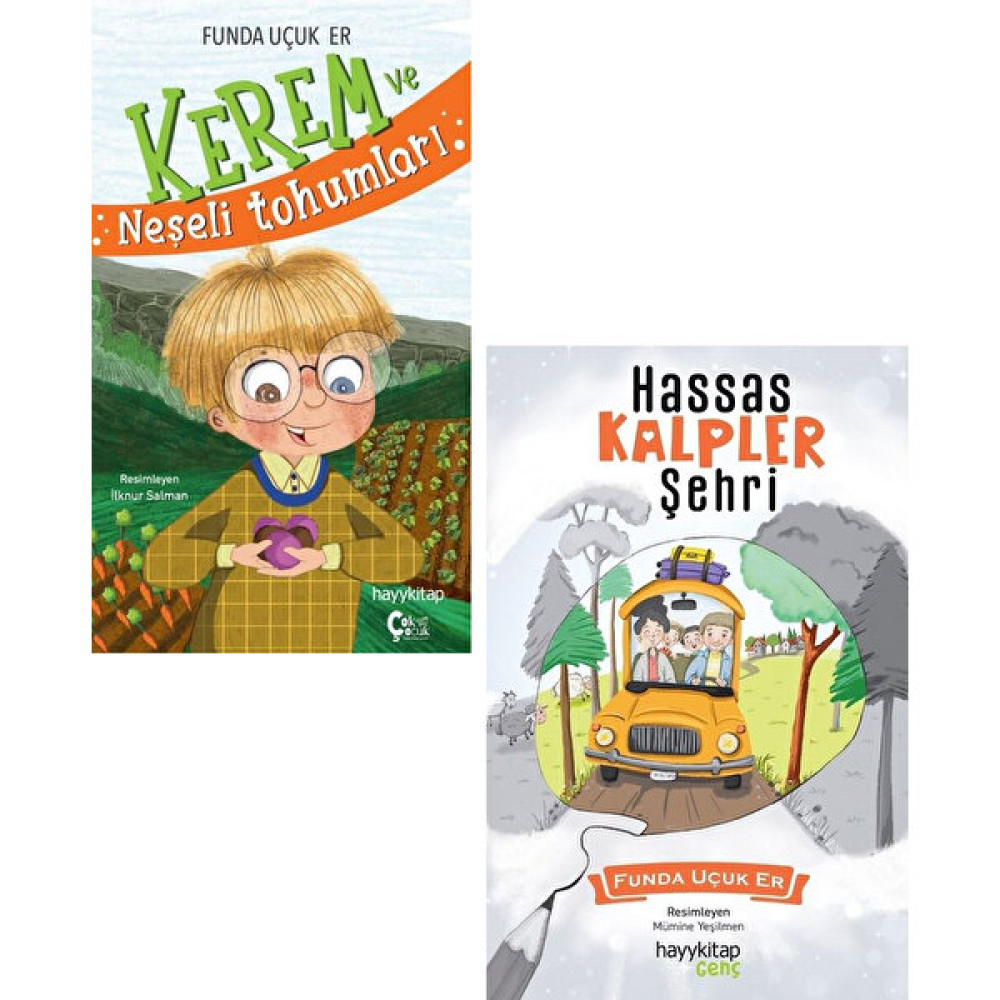Kerem ve Neşeli Tohumları - Hassas Kalpler Şehri 2 Kitap - Funda Uçuk Er - Matematik Öğreten Ayraç Çocuk Öykü Fiyatı