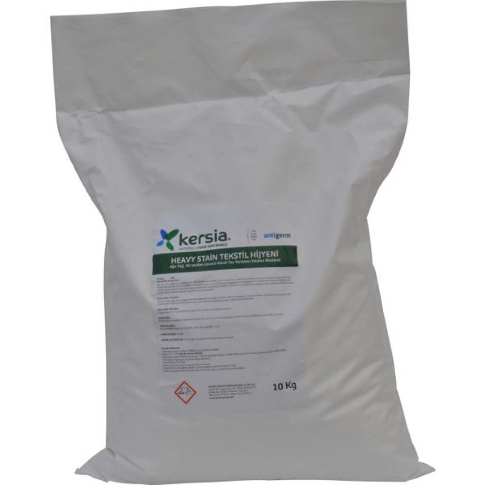 Kersia Ag Heavy Stain (Ağır Kir, Yağ ve Kan Çözücü Alkali Toz Yardımcı Yıkama Maddesi) 10 kg Çamaşır Deterjanı Fiyatı