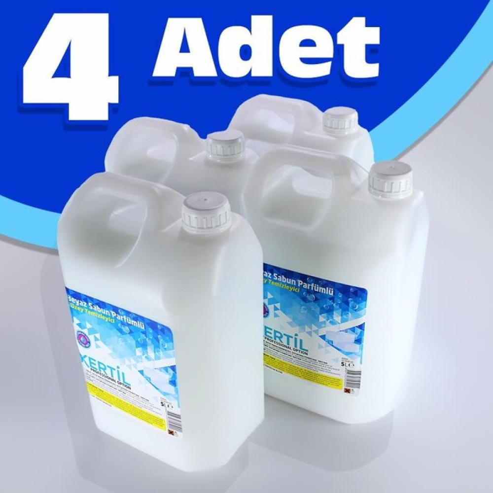 Kertil Çam 4 Lü Kertil Çam Beyaz Sabun Parfümlü Yüzey Temizleyici 5 L 4 Adet (4 x 5 L) Oto Boyaları Fiyatı