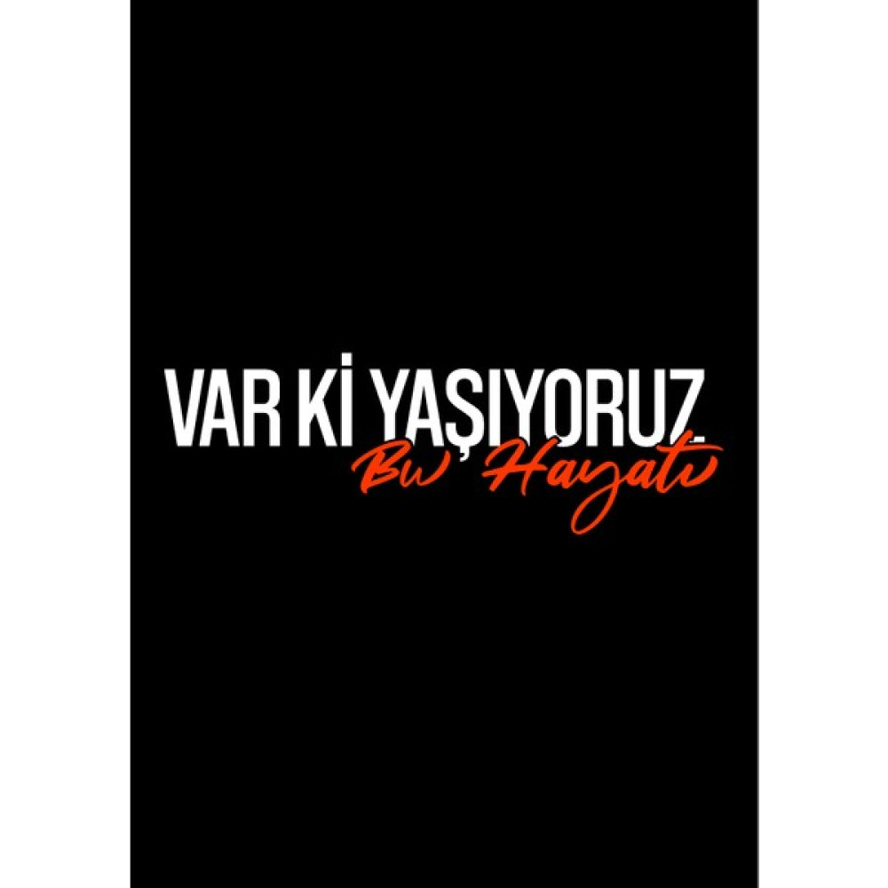 Kesim Anahtarı Var Ki Yaşıyoruz Bu Hayatı - Oto Sticker - 20X6 cm - Turuncu Oto Boyaları Fiyatı