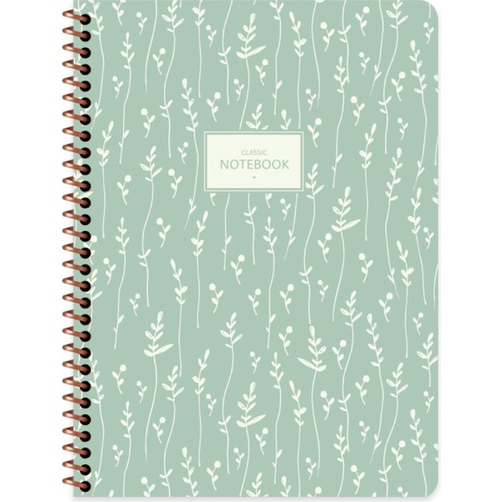 Keskin Color 16.5X22.5 Çizgili Defter Pastel Flora - Yeşil Spiralli Defter Fiyatı