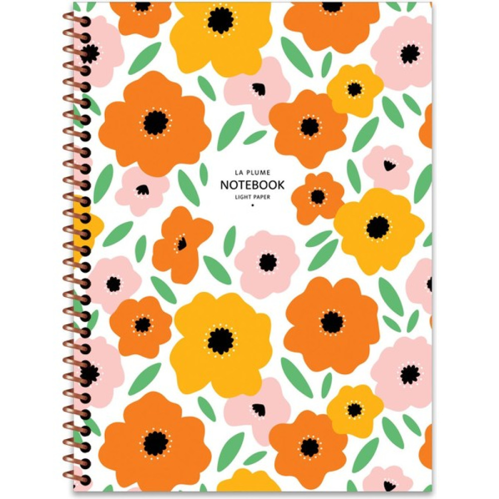 Keskin Color 16.5X22.5 Düz Defter La Plume Flowers - Rengarenk Spiralli Defter Fiyatı