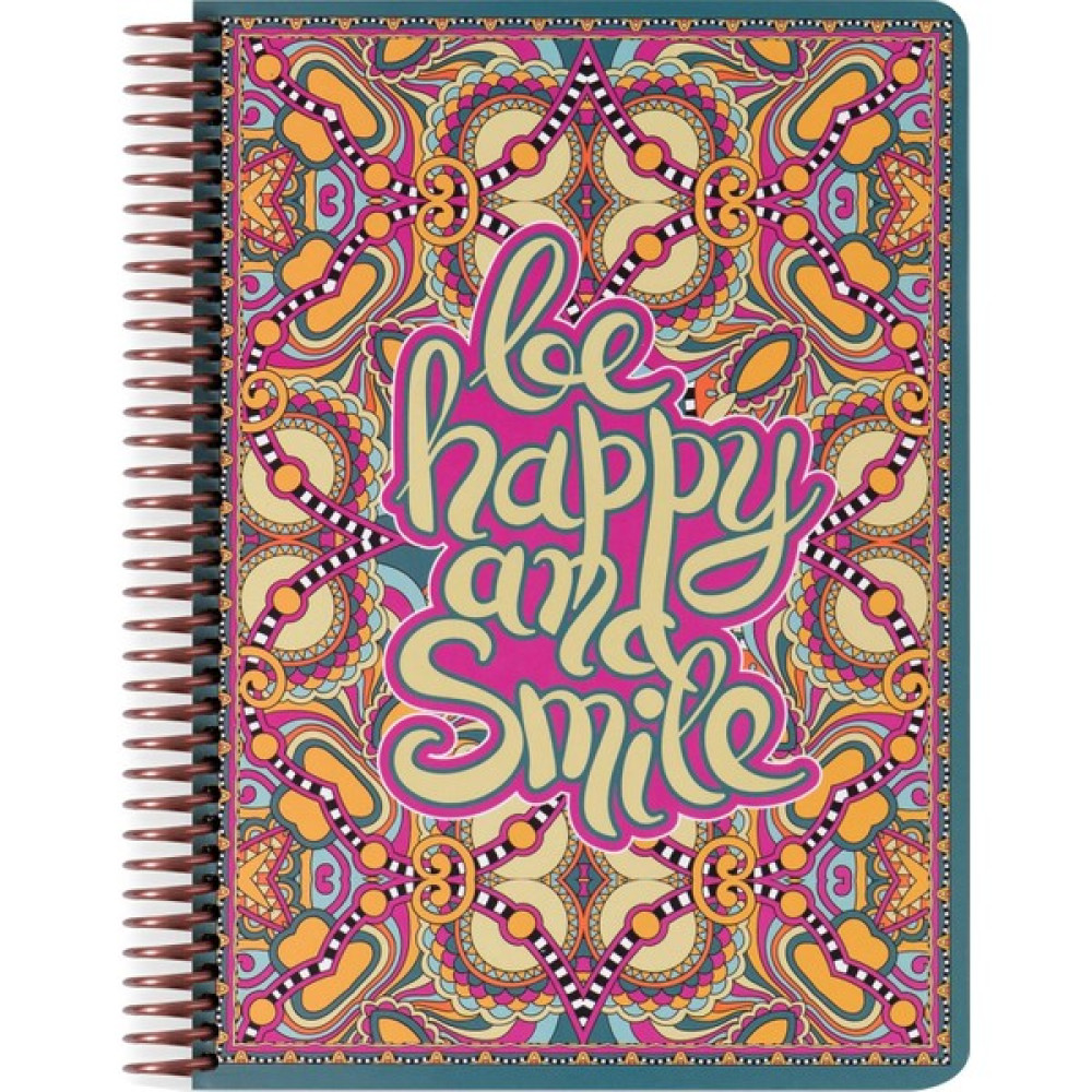 Keskin Color 17X24 Düz Defter Wallart Be Happy And Smile Spiralli Defter Fiyatı