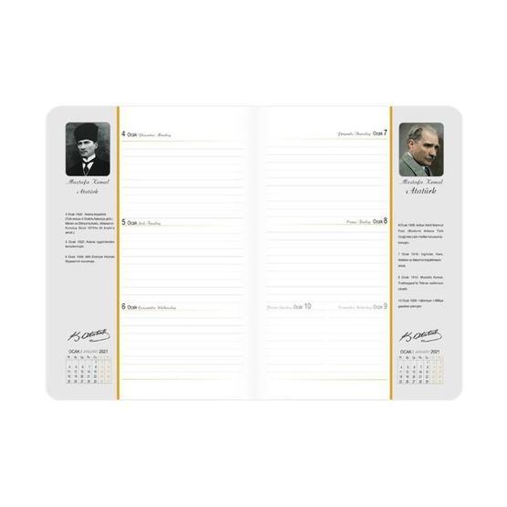Keskin Color 2022 Büyük Kumandan Atatürk Haftalık 17x24 cm Ajanda Ajanda Fiyatı