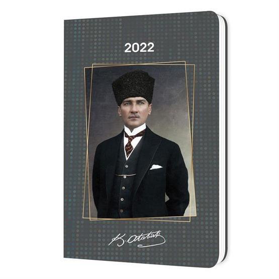 Keskin Color 2022 Büyük Kumandan Atatürk Haftalık 17x24 cm Ajanda