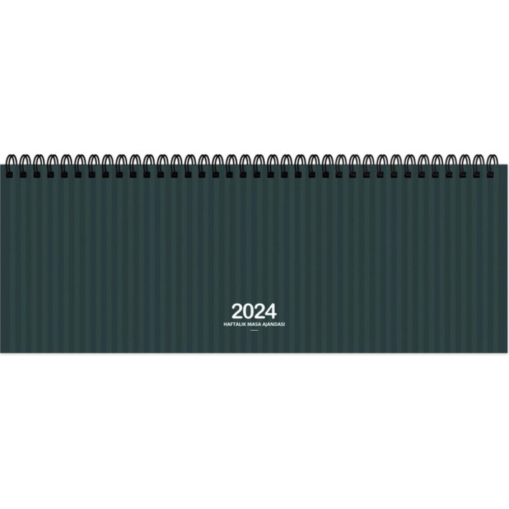 Keskin Color 2024 Haftalık Spiralli Masa Ajandası Çizgili Aj-65 Ajanda Fiyatı