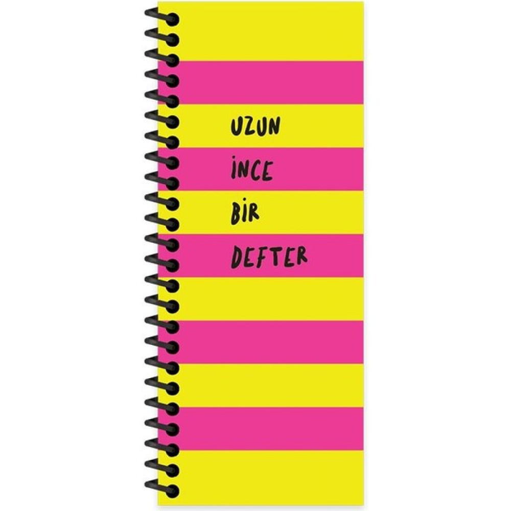 Keskin Color 8X21 Düz Uzun Ince Bir Defter - Pembe Spiralli Defter Fiyatı