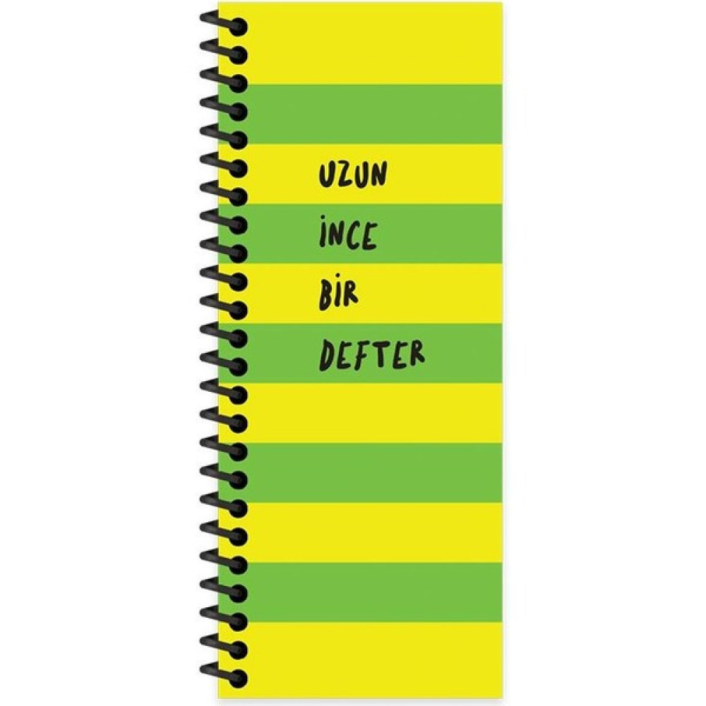 Keskin Color 8X21 Düz Uzun Ince Bir Defter - Yeşil Spiralli Defter Fiyatı
