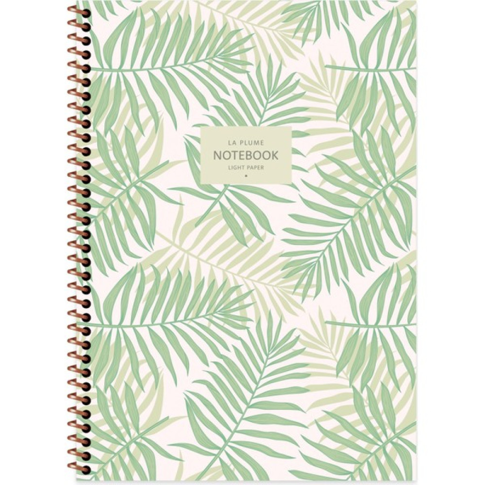Keskin Color A4 Çizgili Defter La Plume Leaves - Yeşil Spiralli Defter Fiyatı