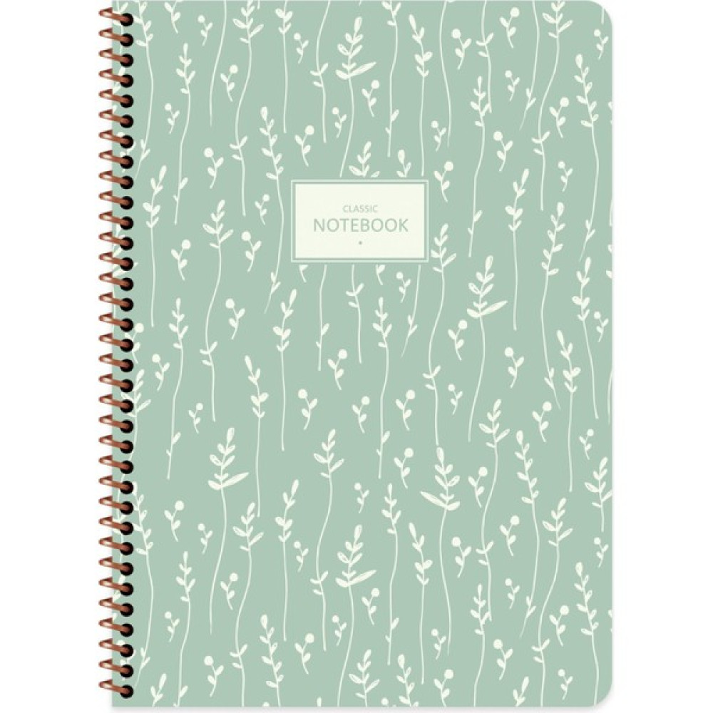 Keskin Color A4 Kareli Defter Pastel Flora - Yeşil Spiralli Defter Fiyatı