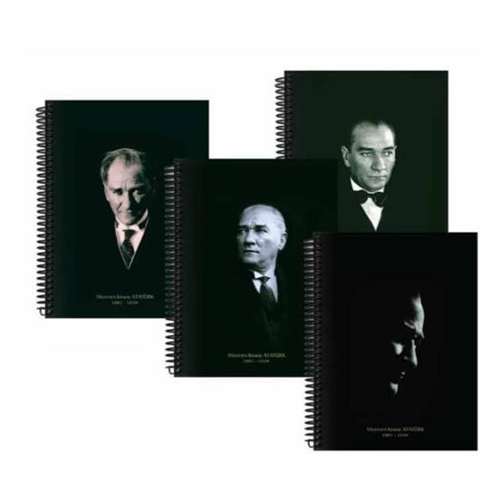 Keskin Color Atatürk 20x28 cm 100 Yaprak Çizgili Sert Kapak Spiralli Defter Spiralli Defter Fiyatı