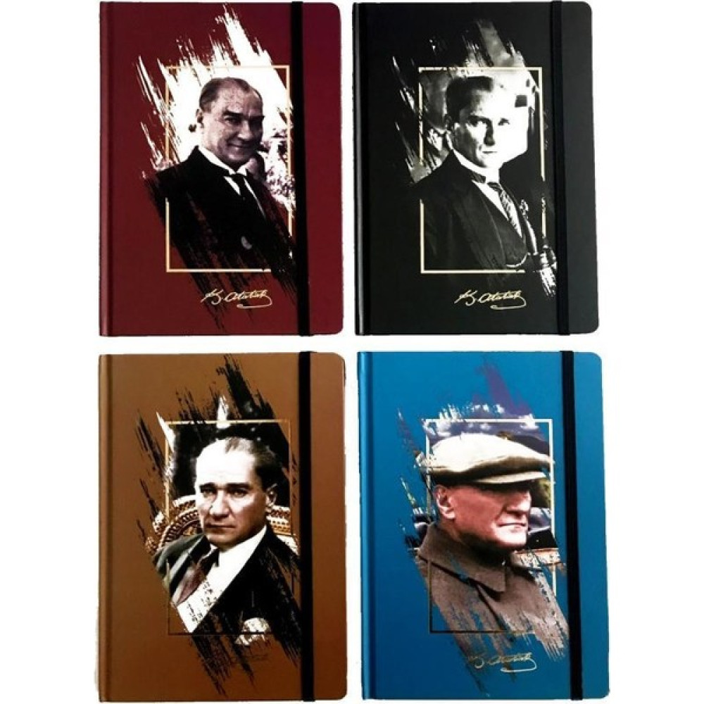 Keskin Color Atatürk 96 Yaprak Çizgili Lastikli Ciltli Not Defteri 17 x 24 cm Defter Fiyatı