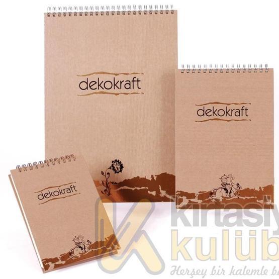 Keskin Color Dekokraft Spiralli Kareli A5 100 Yaprak Bloknot