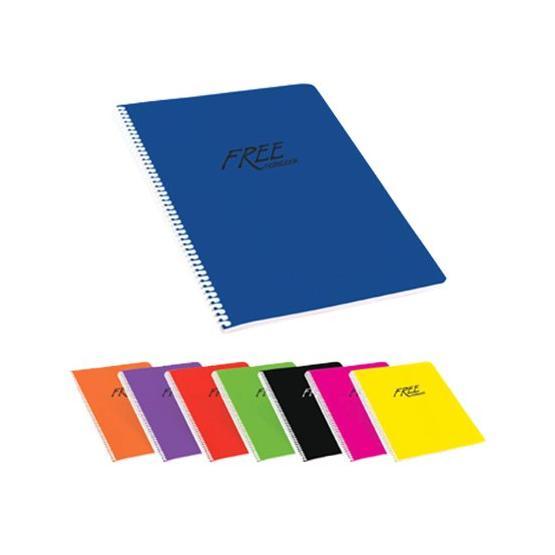Keskin Color Free Office Plastik Kapak Kareli 100 Yp A5 Defter