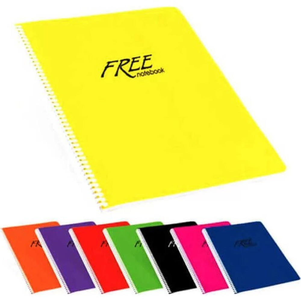 Keskin Color Free Spiralli Plastik Kapak Çizgili Defter A4 80 Yaprak Defter Fiyatı
