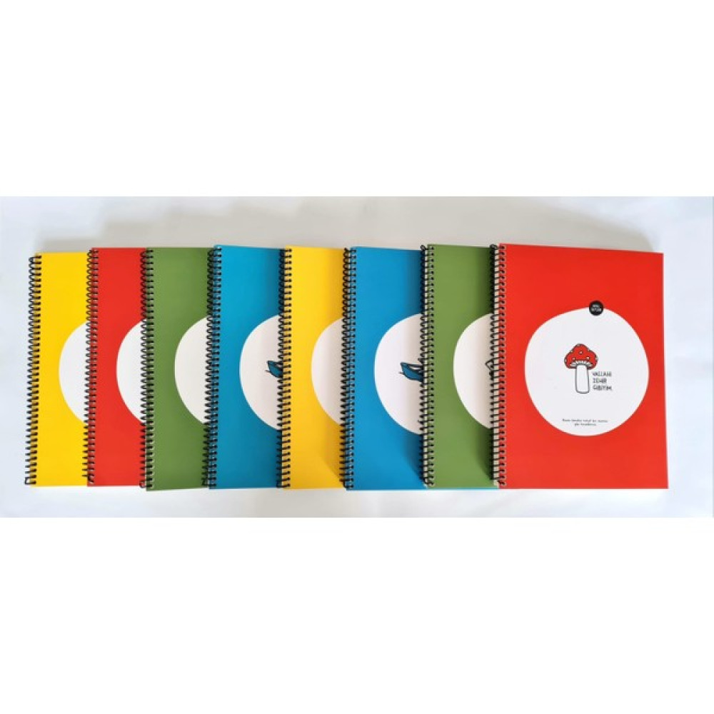 Keskin Color Hisli Şeyler 18,5X25 80 Yaprak Spiralli Karton Kapak 4 Kareli 4 Çizgili Defter Defter Fiyatı