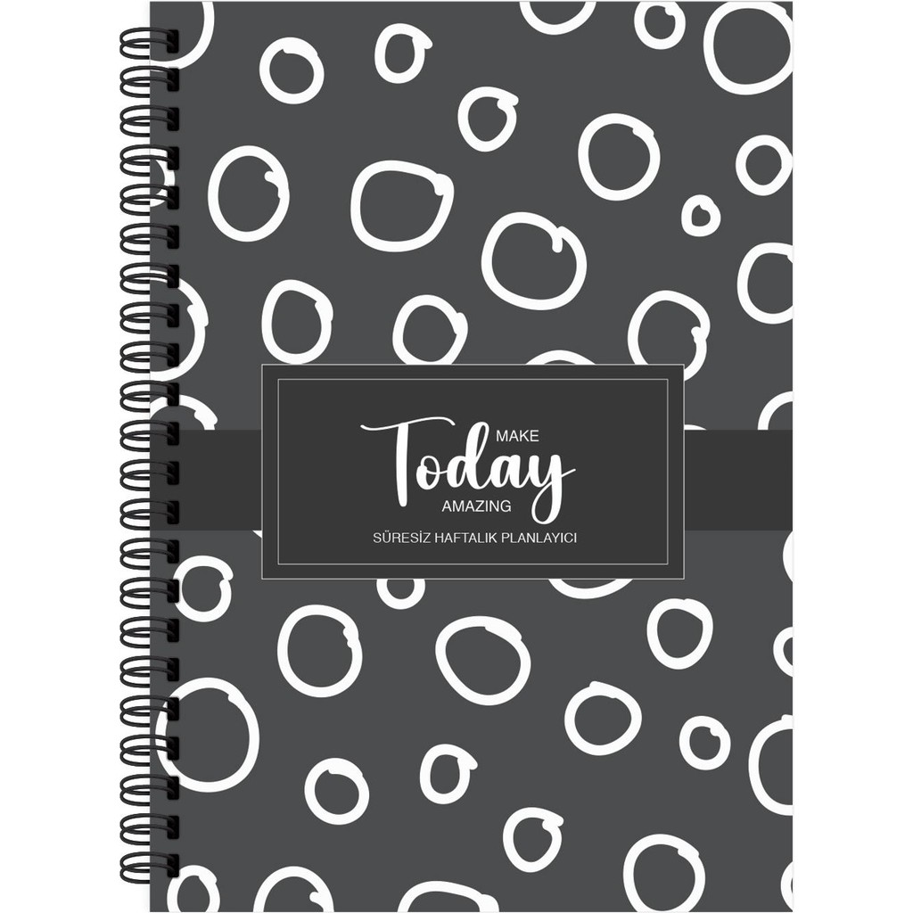 Keskin Color Keskin 17*24 80 Yp. Today Süresiz Haftalık Planlayıcı - No:03 - 1 Adet - -- Spiralli Defter Fiyatı