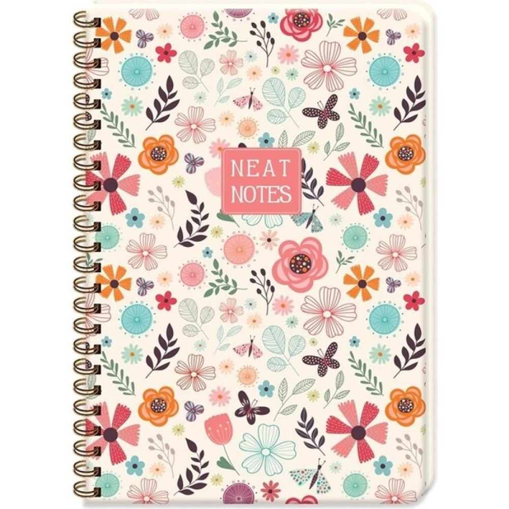 Keskin Color Neat Notes Spring Time Mia 17X24 100 Yaprak Kareli Spiralli Karton Kapak Defter - Renkli Not Defteri & Bloknot Fiyatı