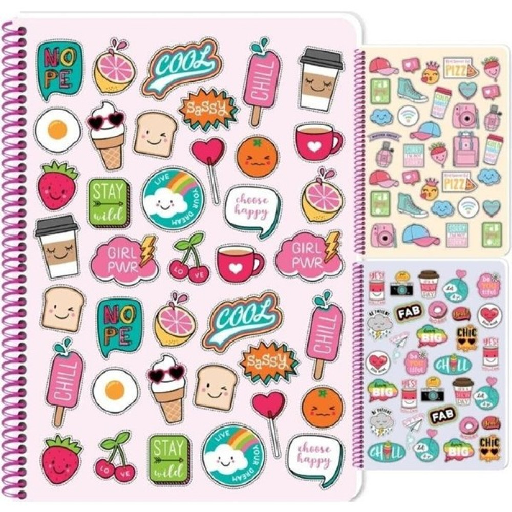 Keskin Color Sweet Fun Pp Kapak Spiralli Defter A4 80 Yaprak Çizgili - Renkli - 1 Adet Spiralli Defter Fiyatı
