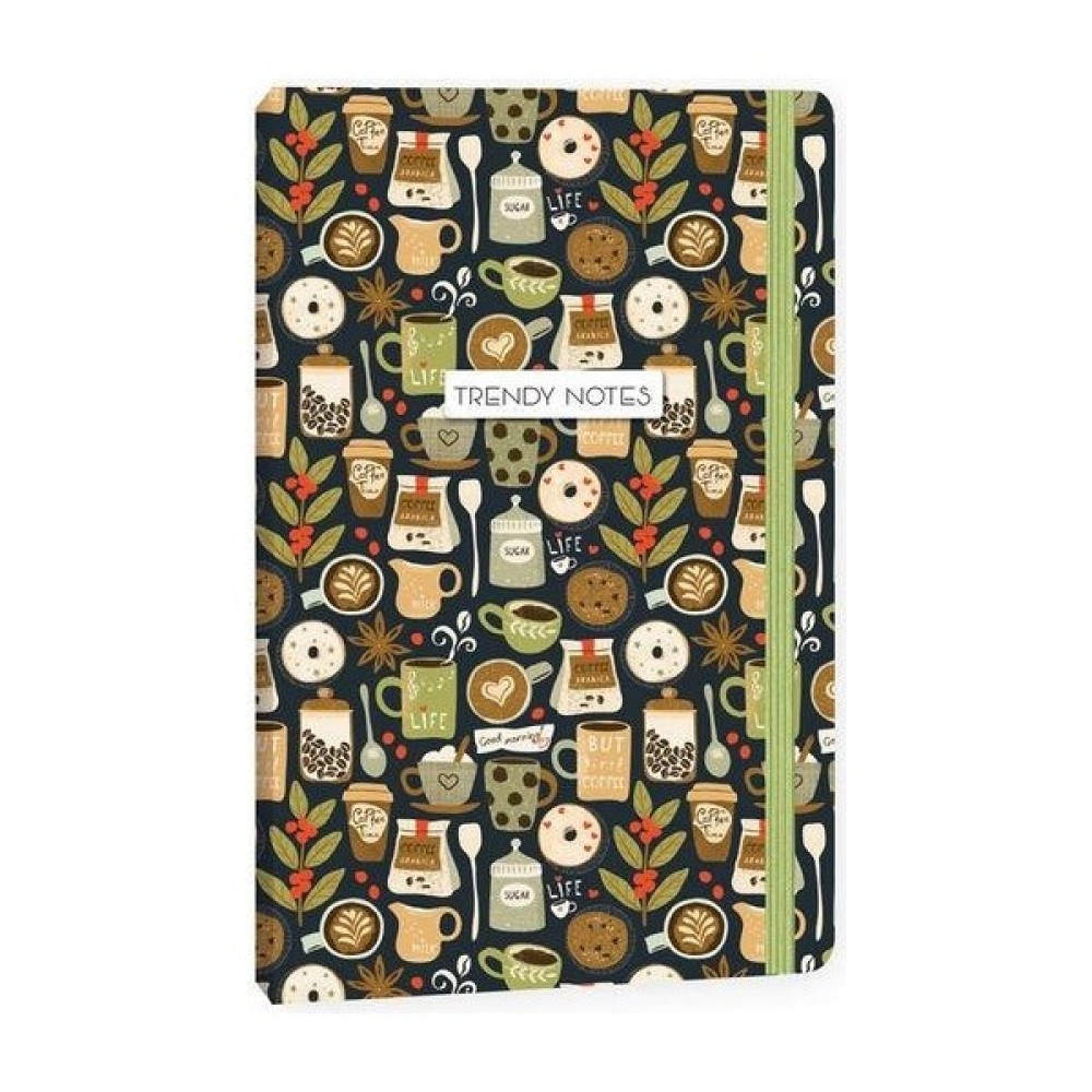 Keskin Color Trendy Notes 13X21 Sert Kapak Defter 80 Yaprak Çizgili Coffee Time Yeşil - Tek Ebat Ajanda Fiyatı