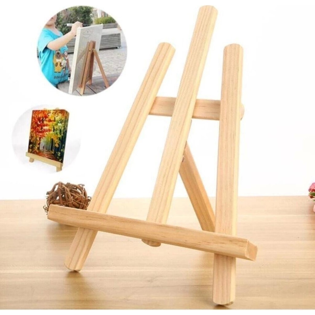 Keskin Home Ahşap Mini Masaüstü Şövale 28x38 cm Üç Ayaklı El Yapımı Renk Seçenekli Şövale Fiyatı