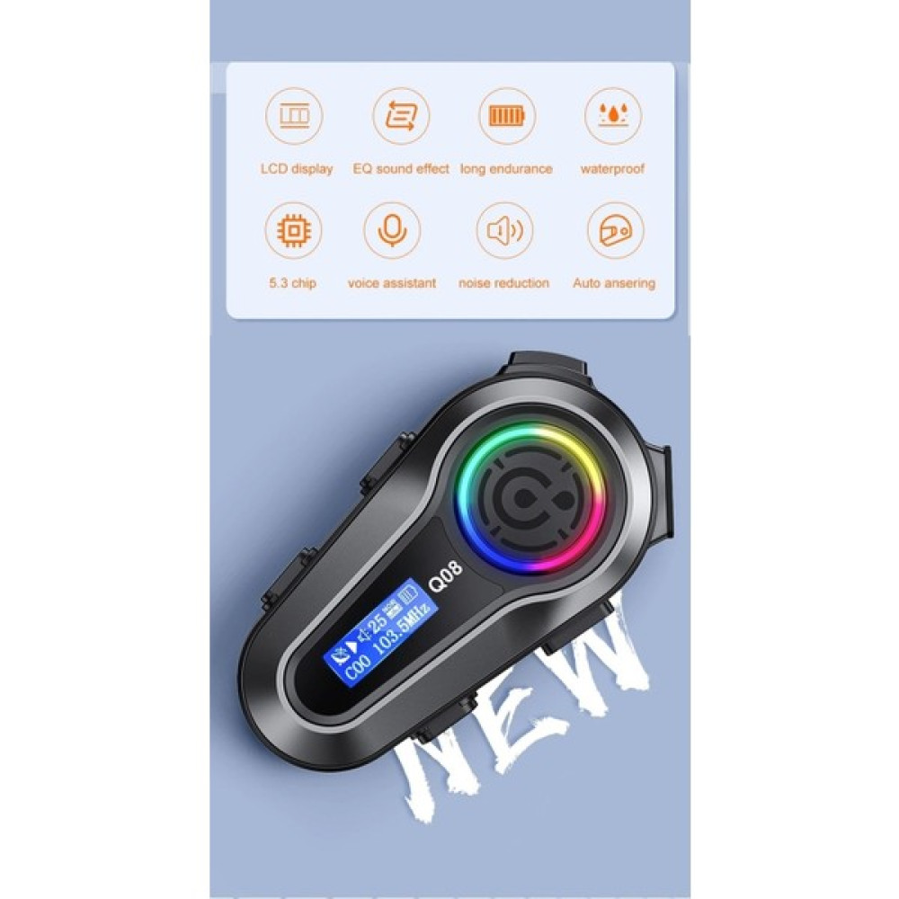 Keskin Motors LCD Ekran Fm Radyolu Rgb Ledli Motosiklet Bluetooth Kask Kulaklık Intercom Su Geçirmez Interko Oto Boyaları Fiyatı