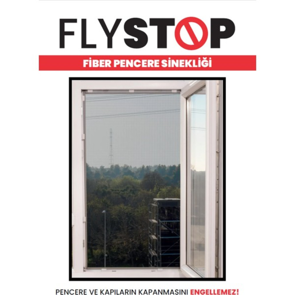 Keskin Pazarlama Flystop Aparatlı Fiberglass Pencere Sinekliği 75X125 cm Oto Boyaları Fiyatı