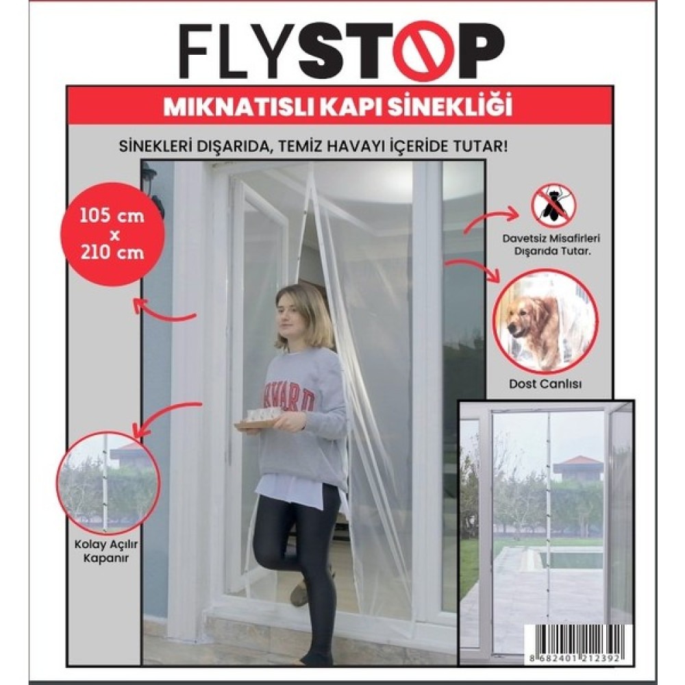 Keskin Pazarlama Flystop Mıknatıslı Kapı Sinekliği 105X210 cm Cırt Bantlıdır Bahçe Dekorasyon & Düzenleme Fiyatı