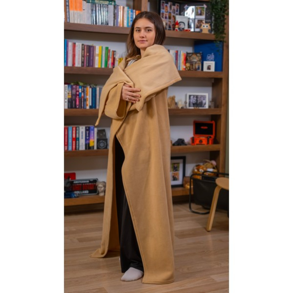 Keskin Pazarlama Polar Giyilebilir Televizyon Battaniyesi - 140 x 160 cm - Açık Kahverengi Battaniye Fiyatı