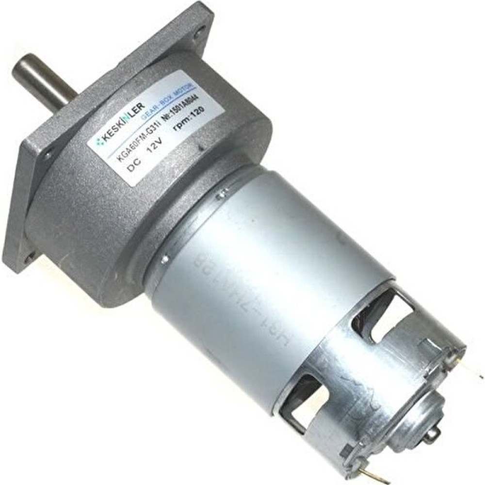 Keskinler 12V 120Rpm 60mm Redüktörlü Flanşlı Dc Motor Oyun & Hobi Fiyatı