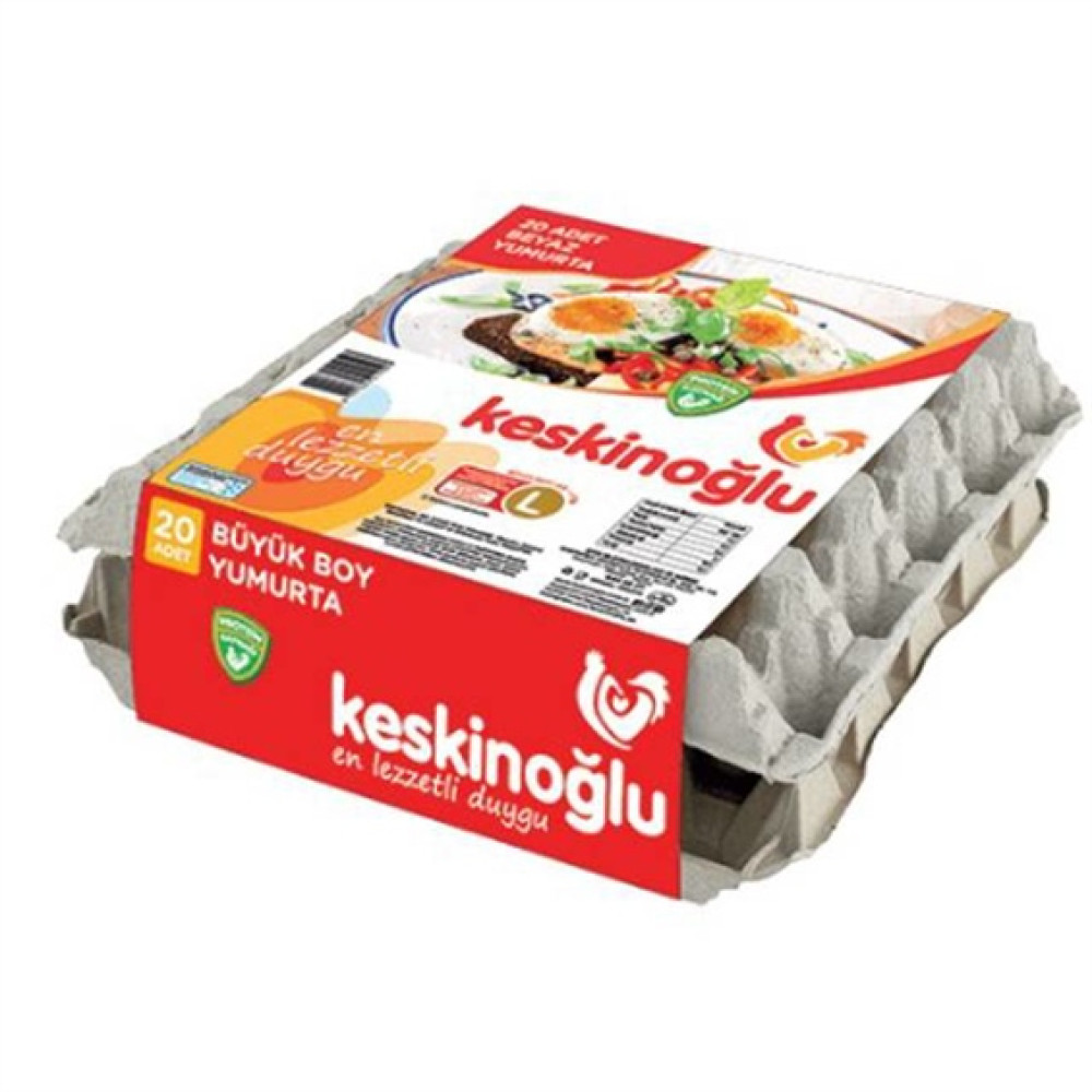 Keskinoğlu Yumurta 20'li (L) 63-73 gr Yumurta Fiyatı