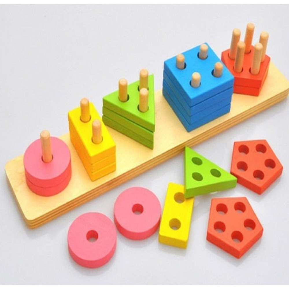 Kesman Kitap Eğitici Ahşap Geometrik Şekilli Montessori Bul Tak 21 Parça - Renkli Bebek Oyuncakları Fiyatı