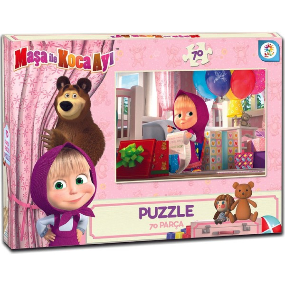 Kesman Kitap Maşa ile Koca Ayı Lisanslı Kutulu Puzzle/yapboz 70 Parça Jigsaw Eğitici Oyuncak Fiyatı