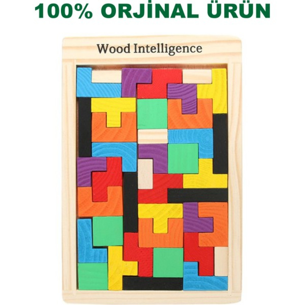 Kesman Kitap Montessori Ahşap Tetris & Blok Puzzle Zeka Oyuncağı Seti - Ahşap Desenli Bebek Oyuncakları Fiyatı