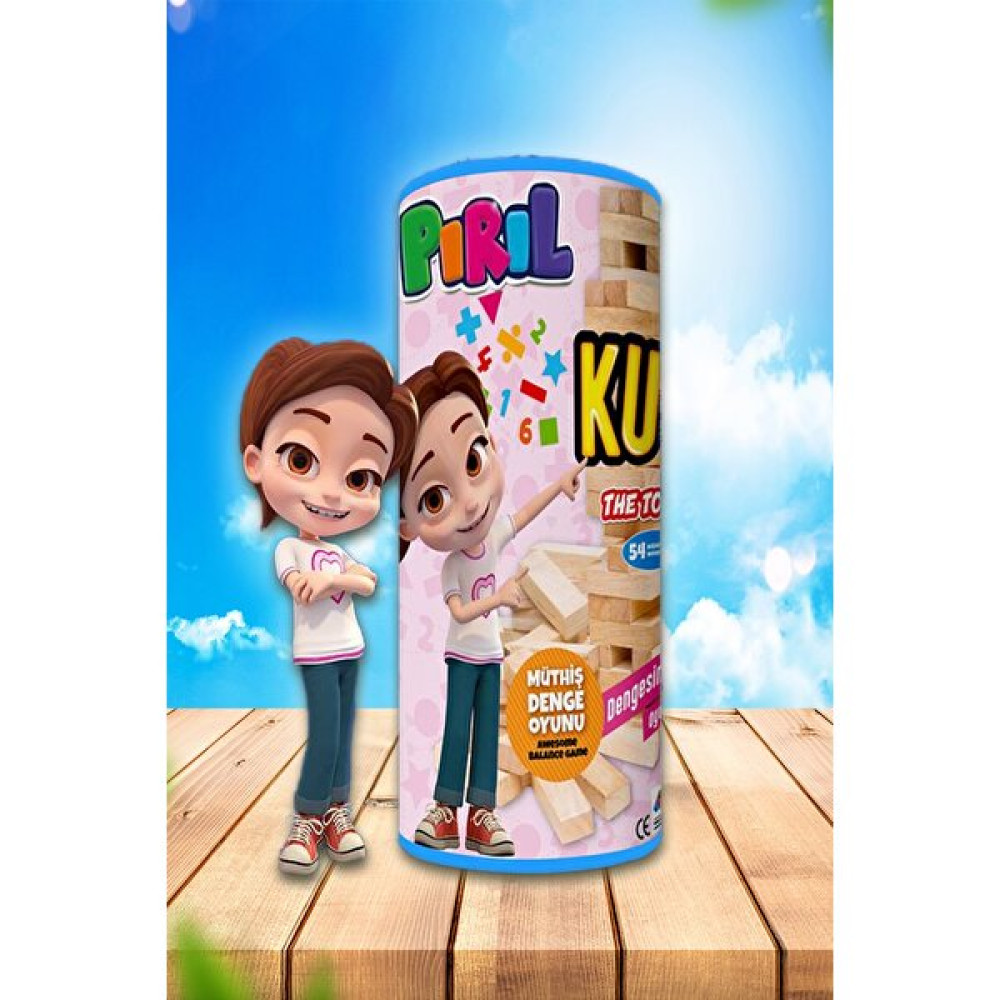 Kesman Kitap Redka Pırıl Ahşap Kule Oyunu (Denge Oyunu) Jenga - Ahşap Desenli Bebek Oyuncakları Fiyatı