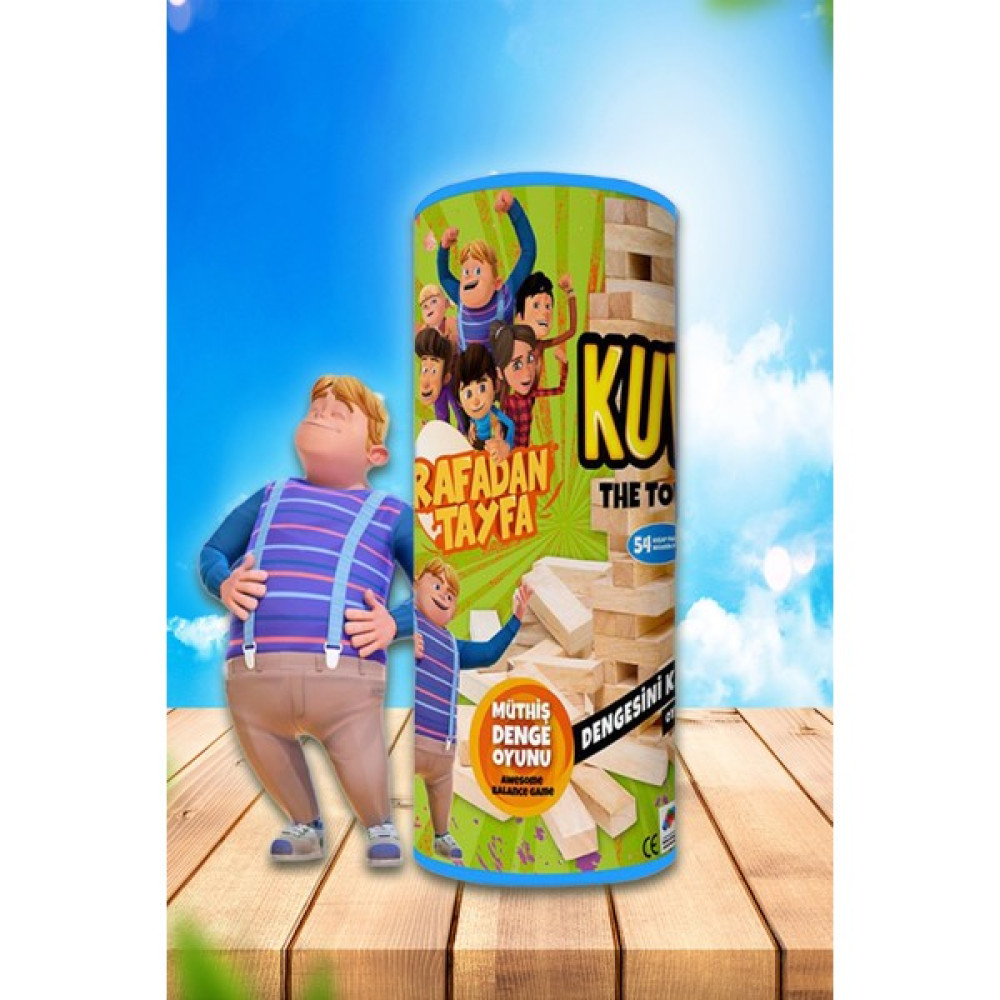 Kesman Kitap Redka Rafadan Tayfa Ahşap Kule Oyunu (Denge Oyunu) Jenga - Ahşap Desenli Bebek Oyuncakları Fiyatı