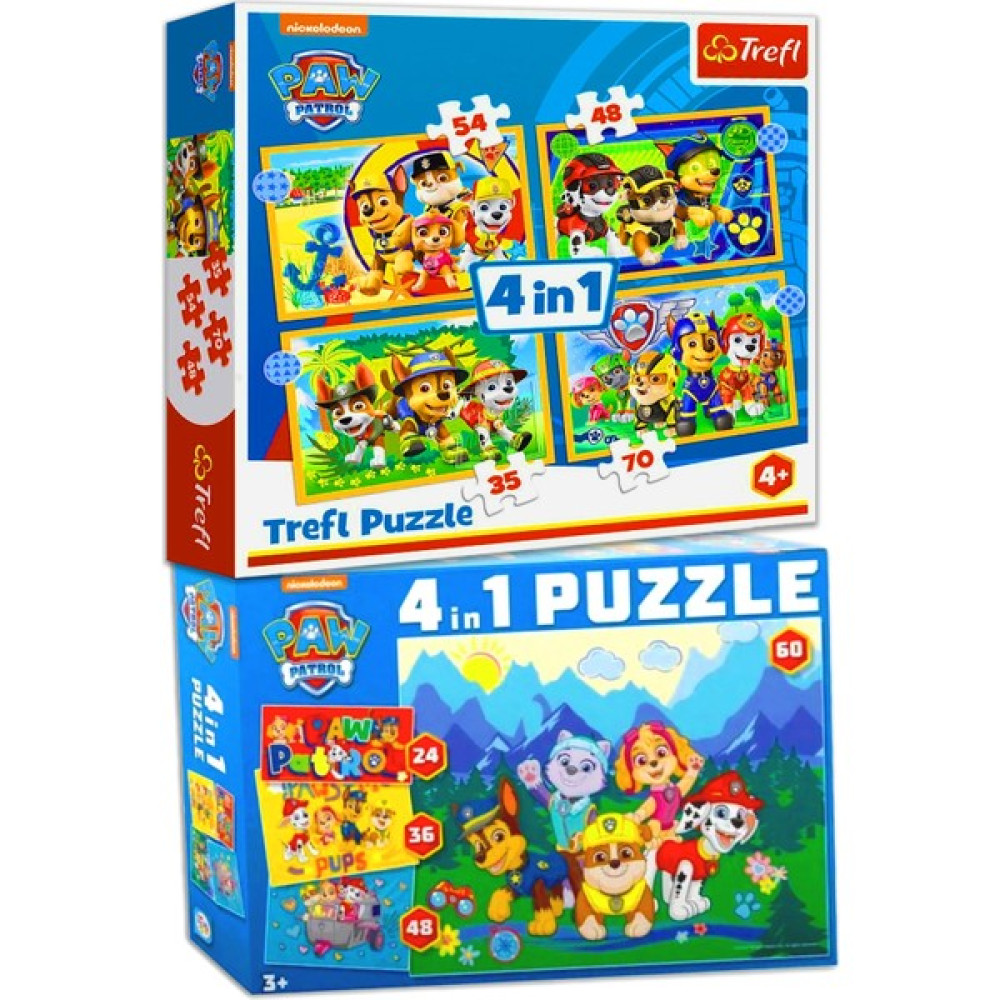 Kesman Kitap Trefl Paw Patrol (Holiday) 4+4 Lisanslı Puzzle/jigsaw Mega Set Eğitici Oyuncak Fiyatı