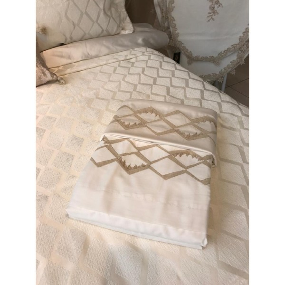 Keşoğlu Design Store Pamira Gelin Seti Ekru - 260 x 270 cm Yatak Örtüsü Fiyatı