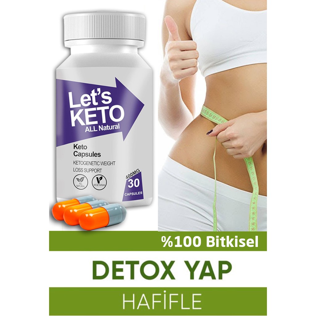 Keto Lets Keto Gıda Takviyesi 30 Bitkisel Kapsül Detoks Takviye Diğer Fiyatı