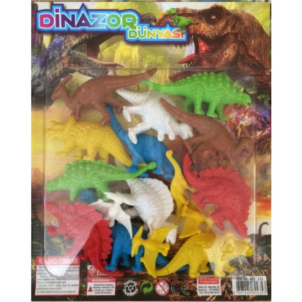 Kette Toys Plastik Kartela 12'li Dinazor Seti Oyuncak Fiyatı