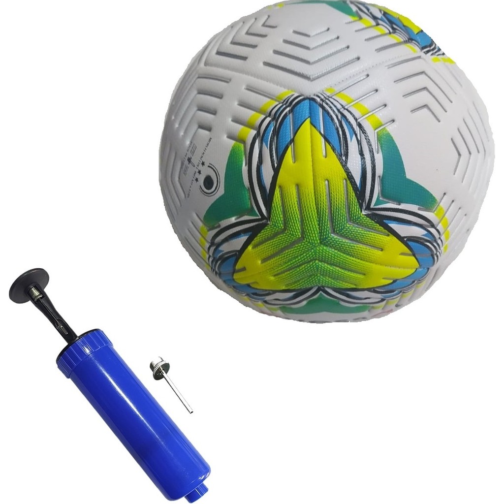 Keufman El Dikişli 410 Gram Soft Mat Deri 4 Astar Futbol Topu No:5 Her Türlü Sahalara Uygun + Pompa - Beyaz - Mavi - Yeşil - No: 5 Toplar Fiyatı
