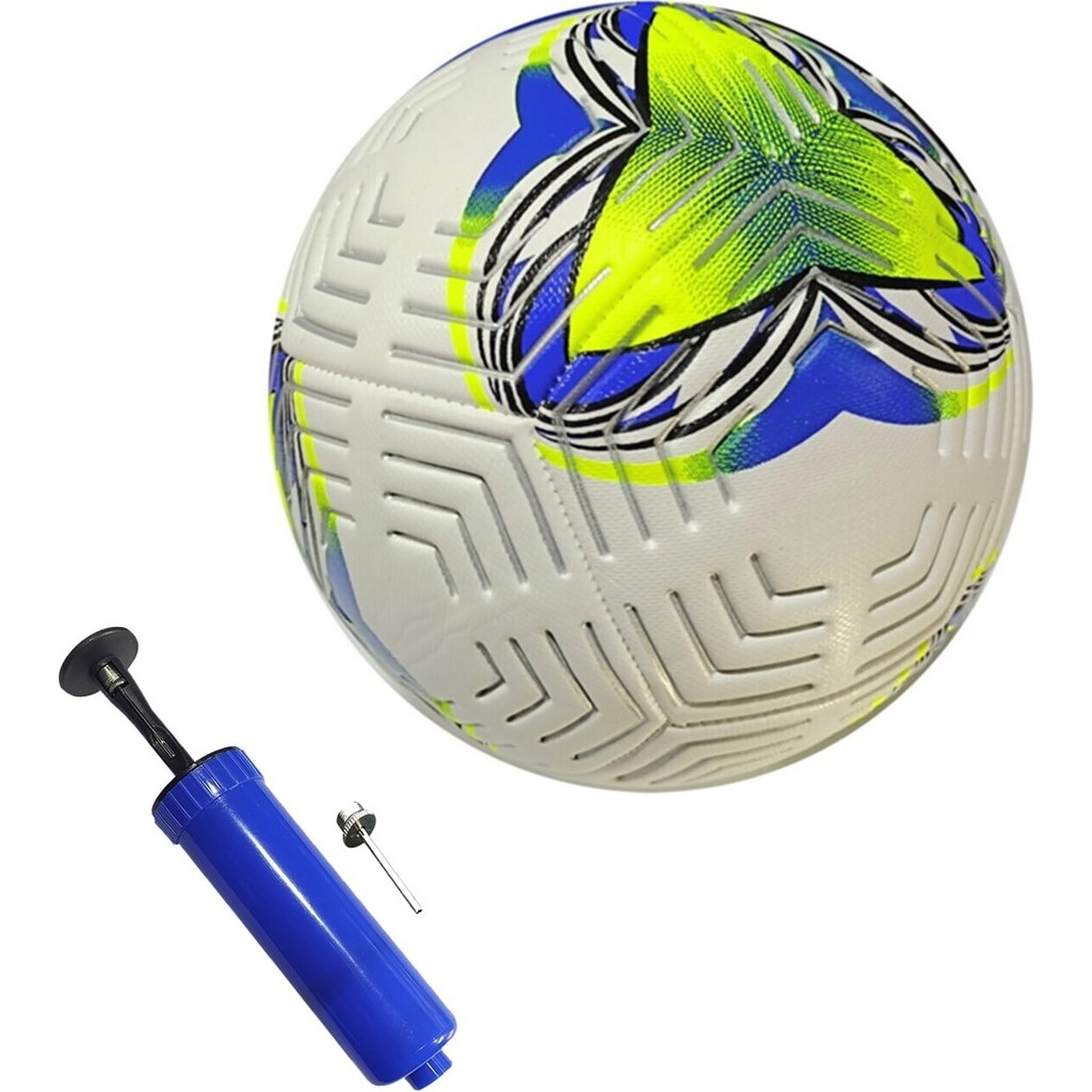 Keufman El Dikişli 410 Gram Soft Mat Deri 4 Astar Futbol Topu No:5 Her Türlü Sahalara Uygun + Pompa - Lacivert - No: 5 Toplar Fiyatı