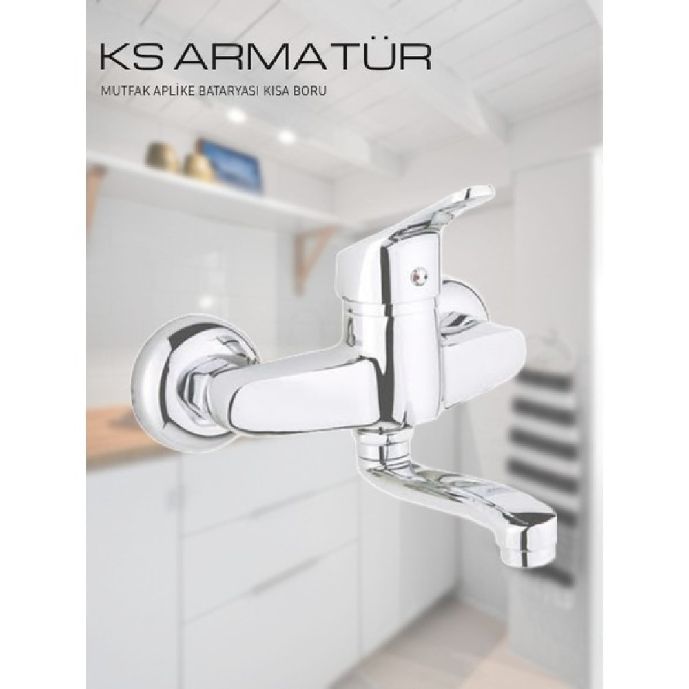 Kevser 40 Lık Aprike Evye - Krom Bataryalar & Musluklar Fiyatı