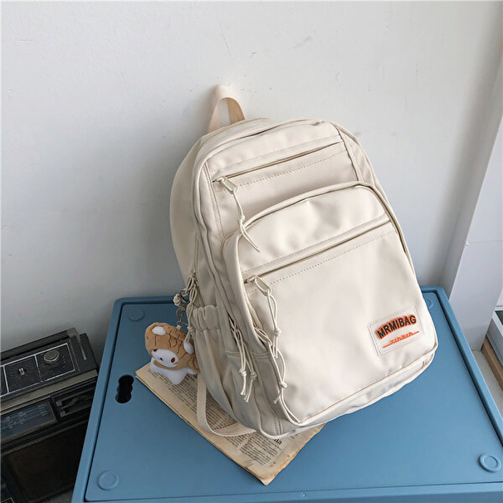 Kewendashiye Anti-Theft Uygun Tasarım Okul Çantası Öğrenci Sırt Çantası Açık Daypack (Yurt Dışından) - Beyaz - 38.5*27*6cm Okul Çantası Fiyatı