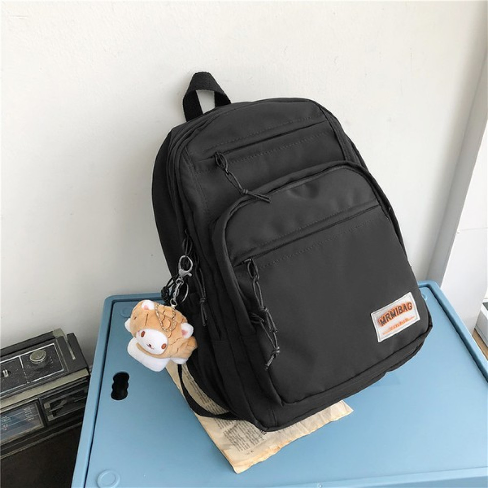 Kewendashiye Anti-Theft Uygun Tasarım Okul Çantası Öğrenci Sırt Çantası Açık Daypack (Yurt Dışından) - Siyah - 38.5*27*6cm Okul Çantası Fiyatı