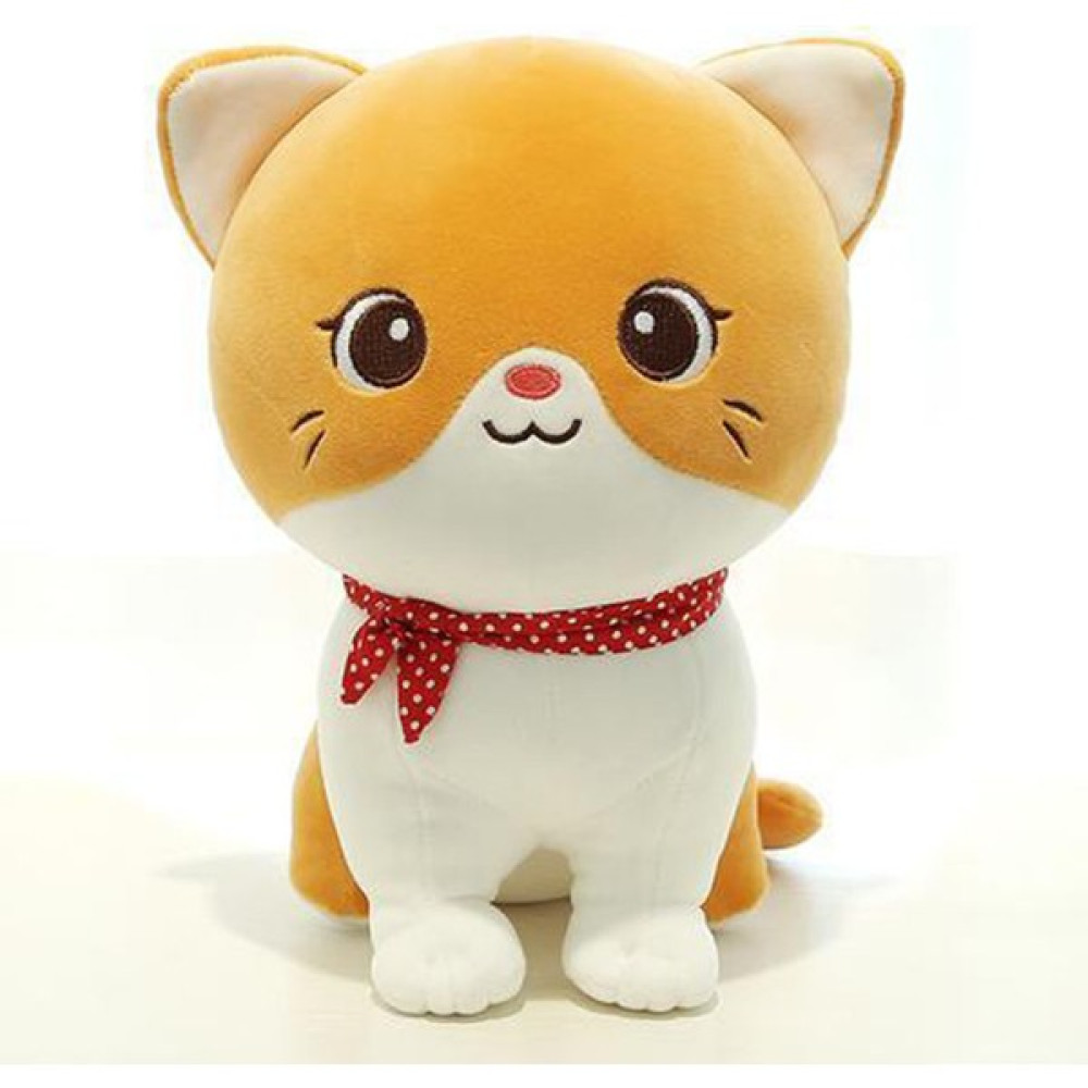 Kewendashiye Karikatür Kedi Peluş Bebek Sevimli Doldurulmuş Yavru Kedi Paçavra Oyuncak Elastik Yumuşak Kanepe Minderi (Yurt Dışından) - Sarı - 24 cm Peluş Oyuncaklar Fiyatı
