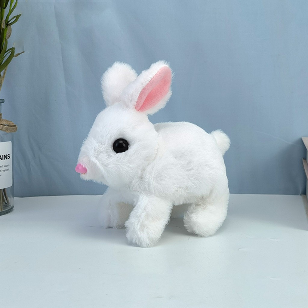 Kewendashiye Simülasyon Elektrikli Peluş Tavşan Zıplayan Kıpır Kıpır Tavşan Peluş Oyuncak (Yurt Dışından) - Beyaz - 16*15.5*9.5cm Anne Bebek Oyuncak Fiyatı