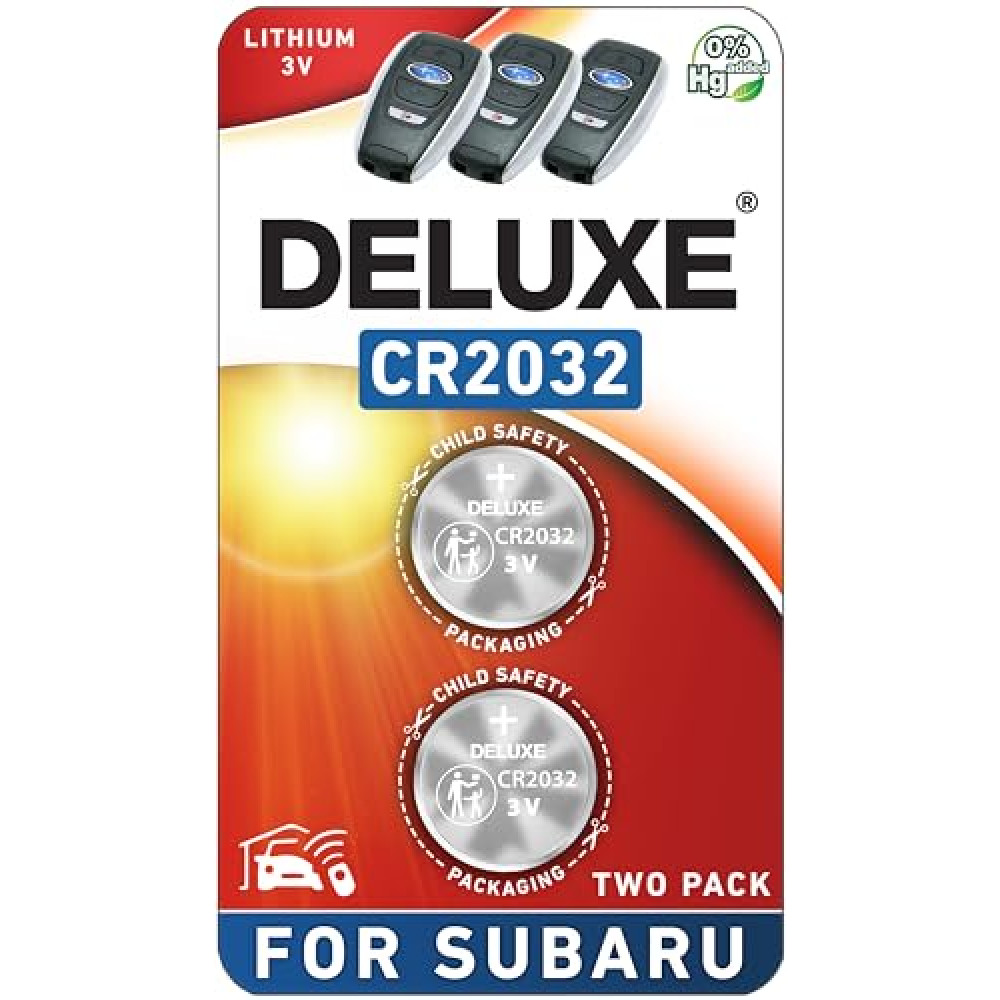 Key Fob Replacement Batteries for Subaru (Outback Forester Crosstrek Ascent Impreza Legacy WRX BRZ) Smart Remote (Pack of 2) (Check Fitment Guide)