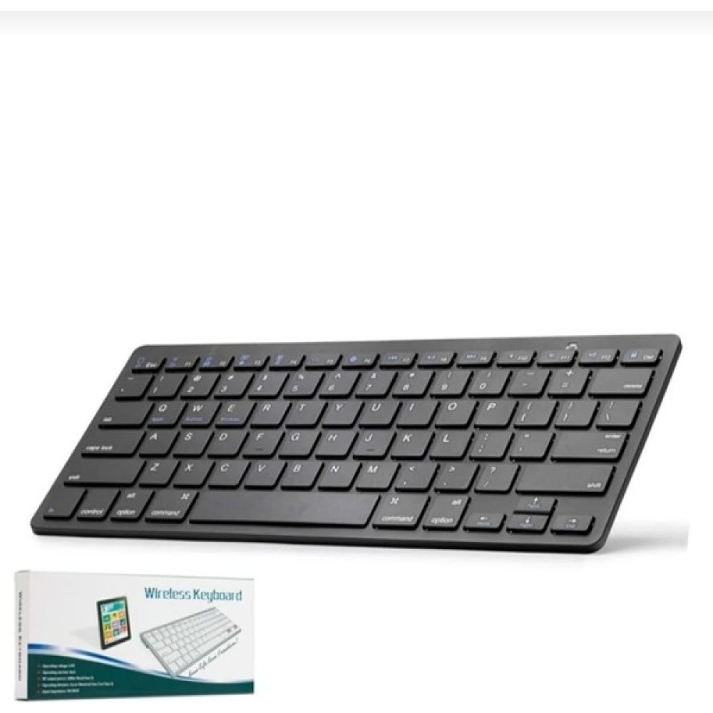 Keyboard Kablosuz Klavye Bluetooth Iphone ve Ipad Için Ultra Ince Slim Model Klavye Q Türkçe Wireless Siyah Oyuncu Klavyesi Fiyatı